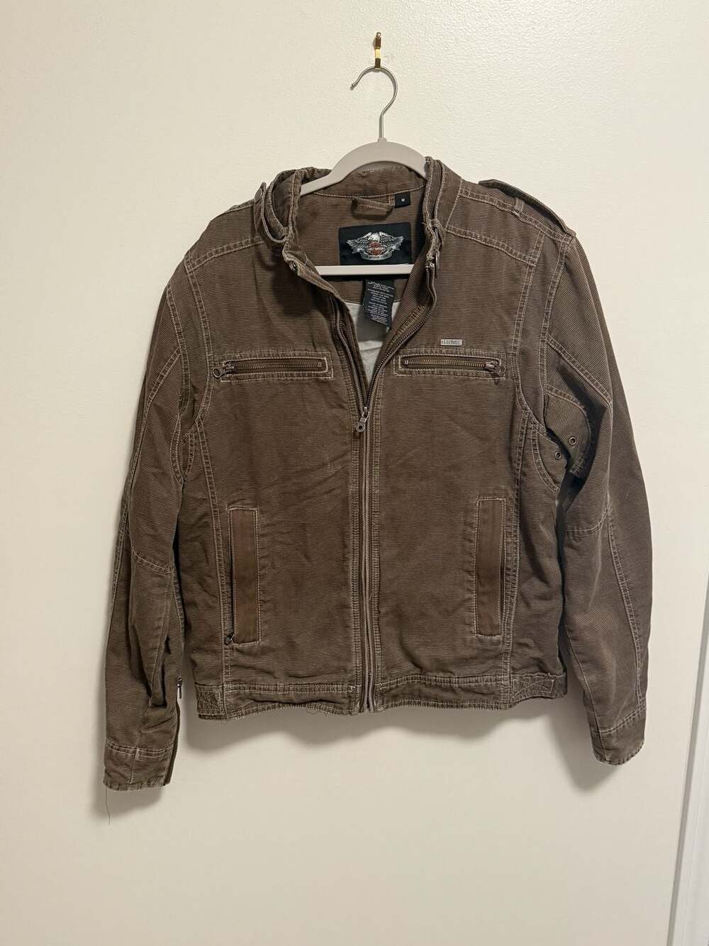 Harley Davidson Ironwood Cotton Jacket Brown 97508 12VM Men Outerwear